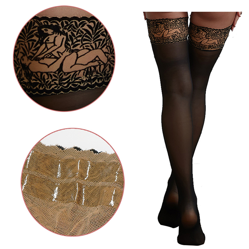Fishing Socks - Sexy Pattern Thigh Socks Peacock Lace