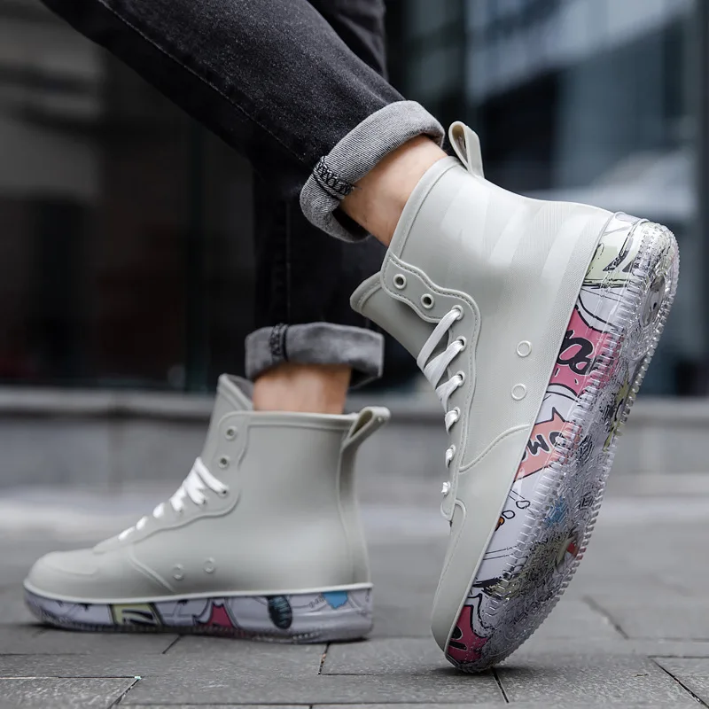 Men Rain Boots Fashion Trendy  - Fishing Boots recension och pris