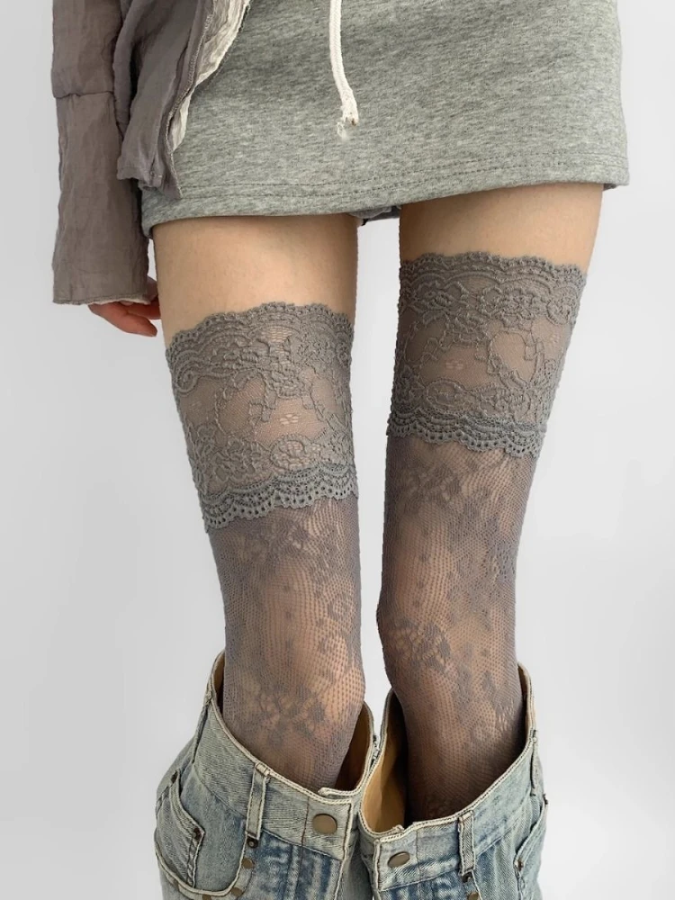 Sexy lace trimmed nylon fishin - Fishing Socks recension och pris