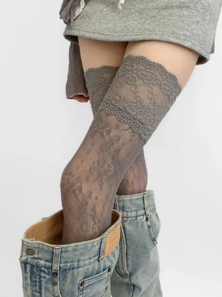 Sexy lace trimmed nylon fishin - Fishing Socks recension och pris