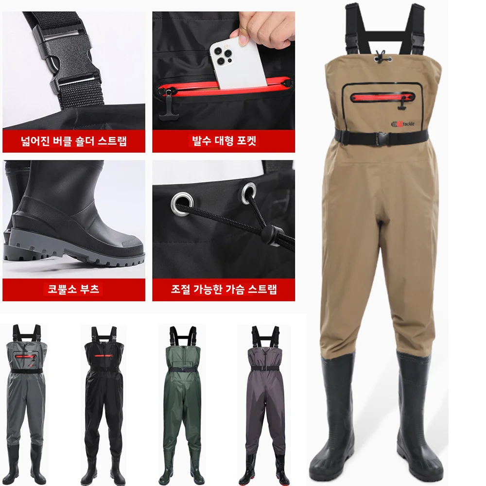 Waterproof Chest Waders with F - Fishing Waders recension och pris