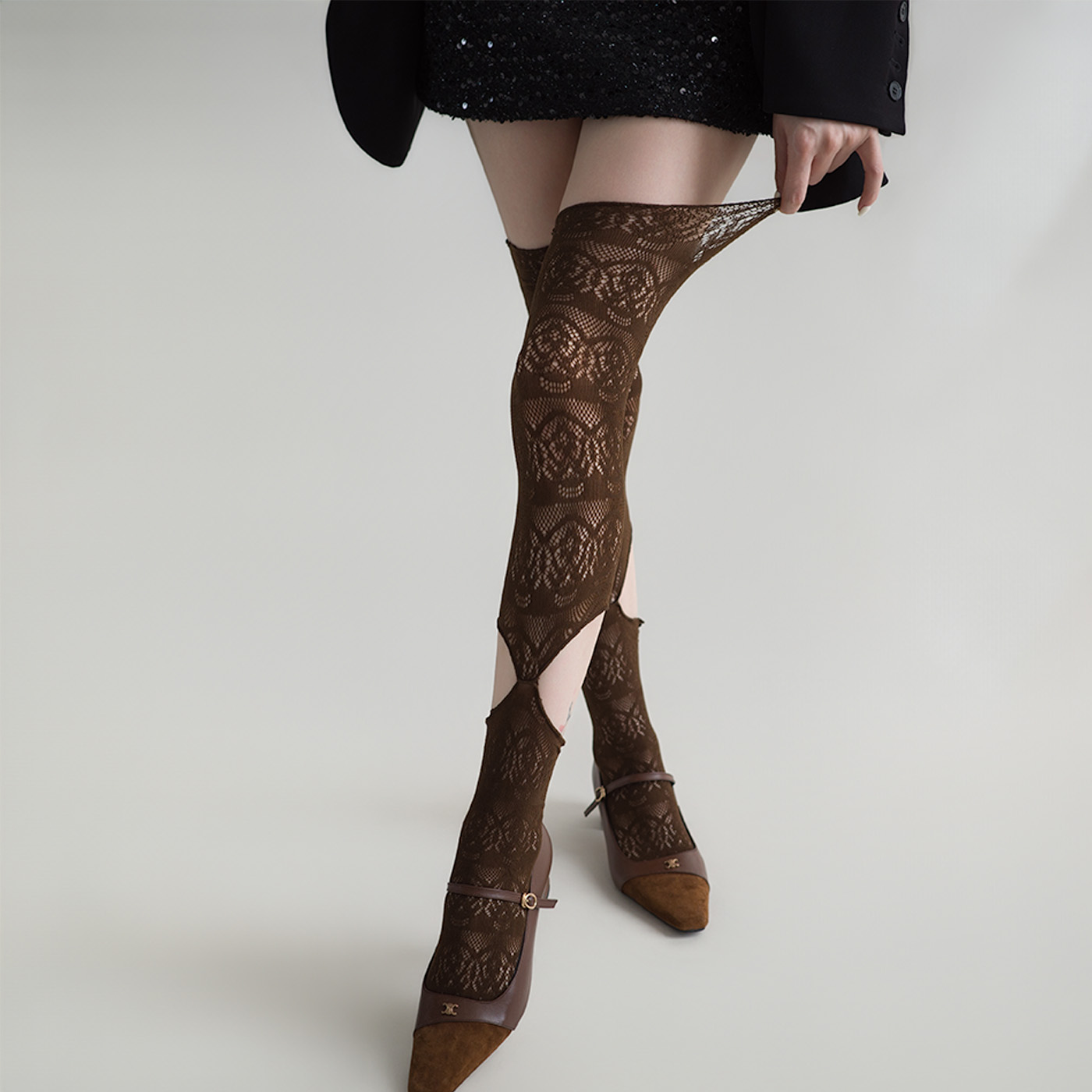 Women's Lace Hollow Over Knee  - Fishing Socks recension och pris